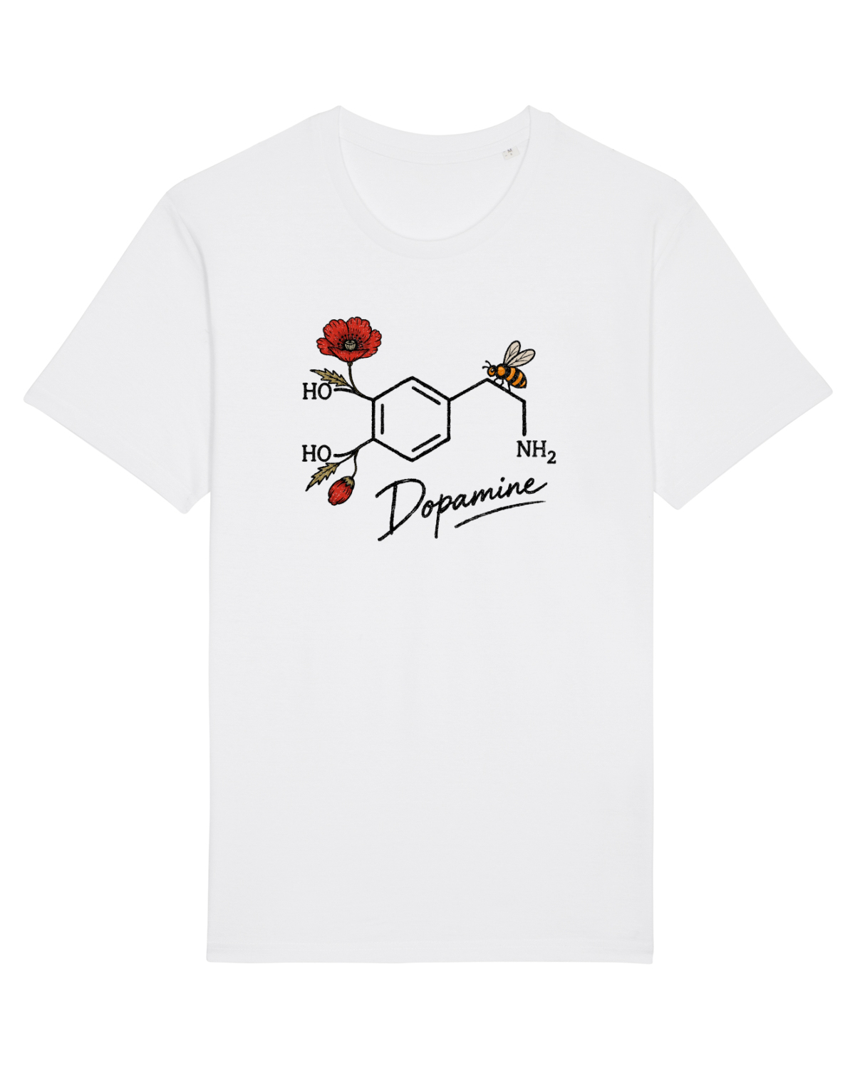 Tricou mânecă scurtă Unisex Rocker White
