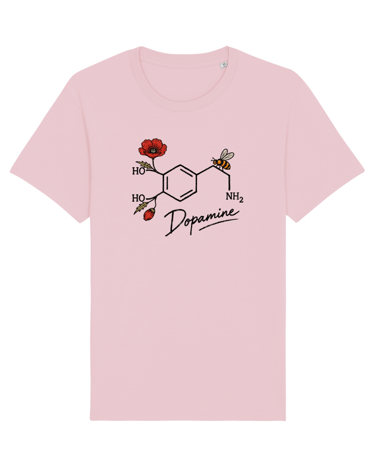 Tricou mânecă scurtă Unisex Rocker Cotton Pink