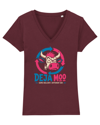 Deja Moo – Same Bullshit, Different Day Burgundy