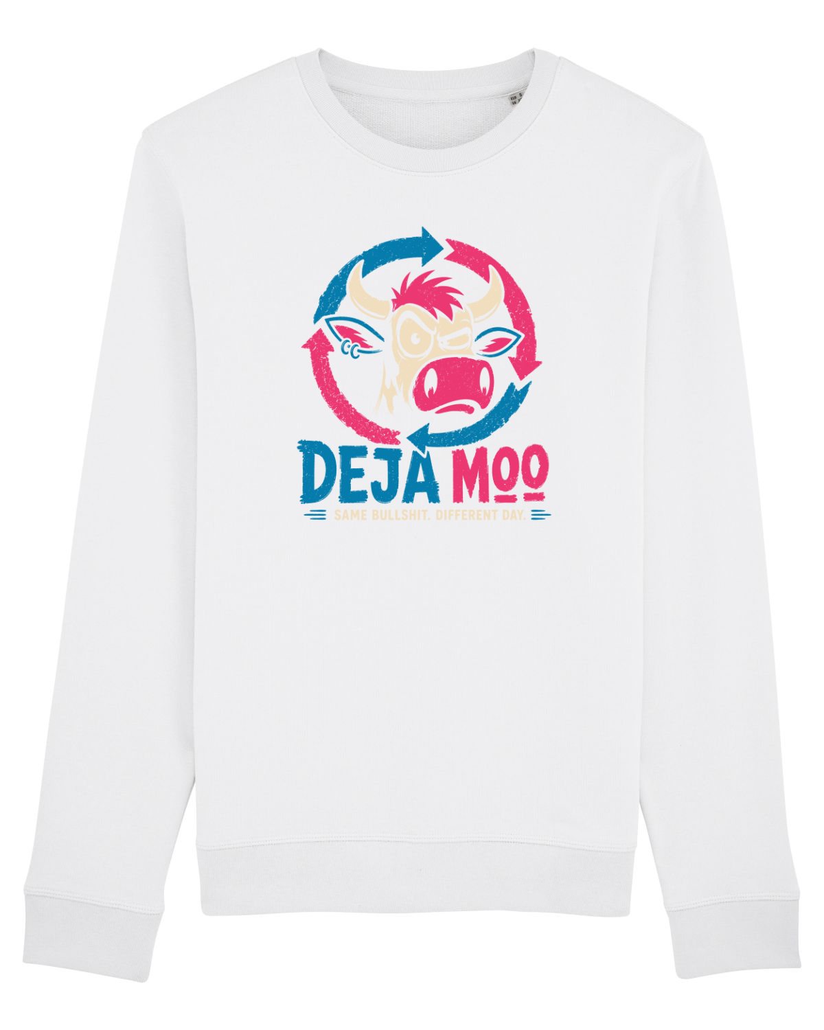 Bluză mânecă lungă Unisex Rise White