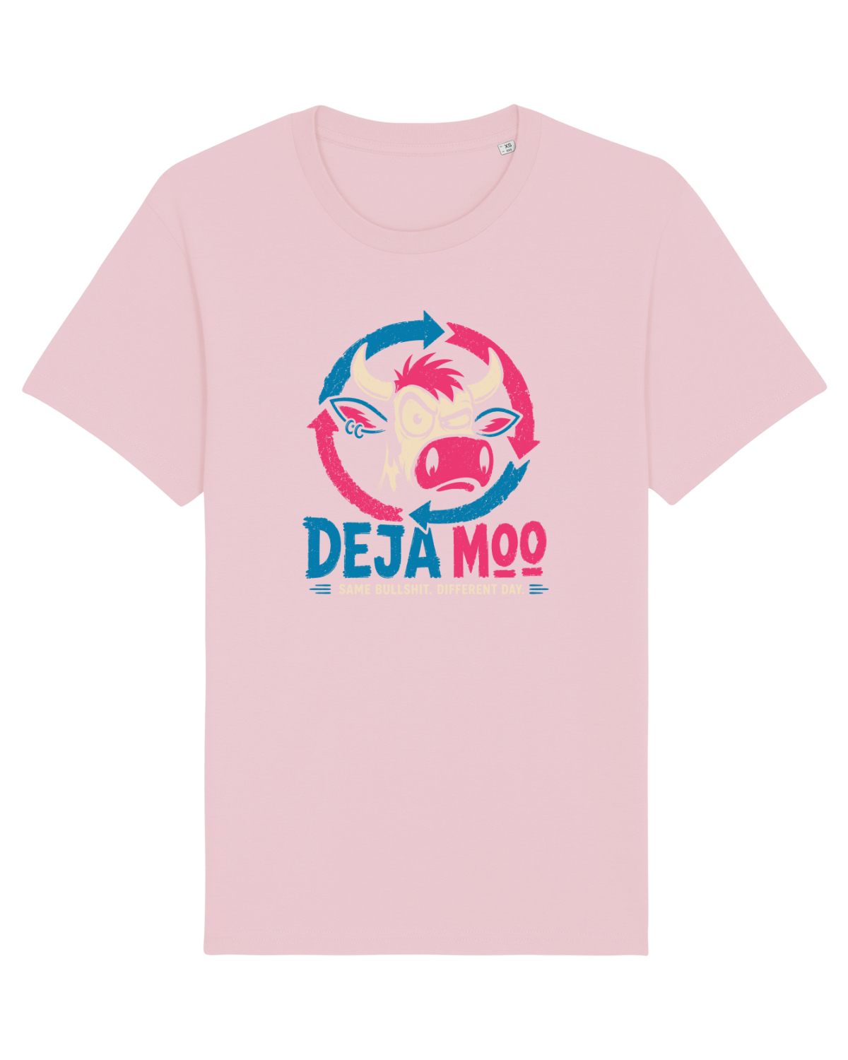 Tricou mânecă scurtă Unisex Rocker Cotton Pink