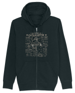 The Science of Cats & Coffee Hanorac cu fermoar Unisex Connector