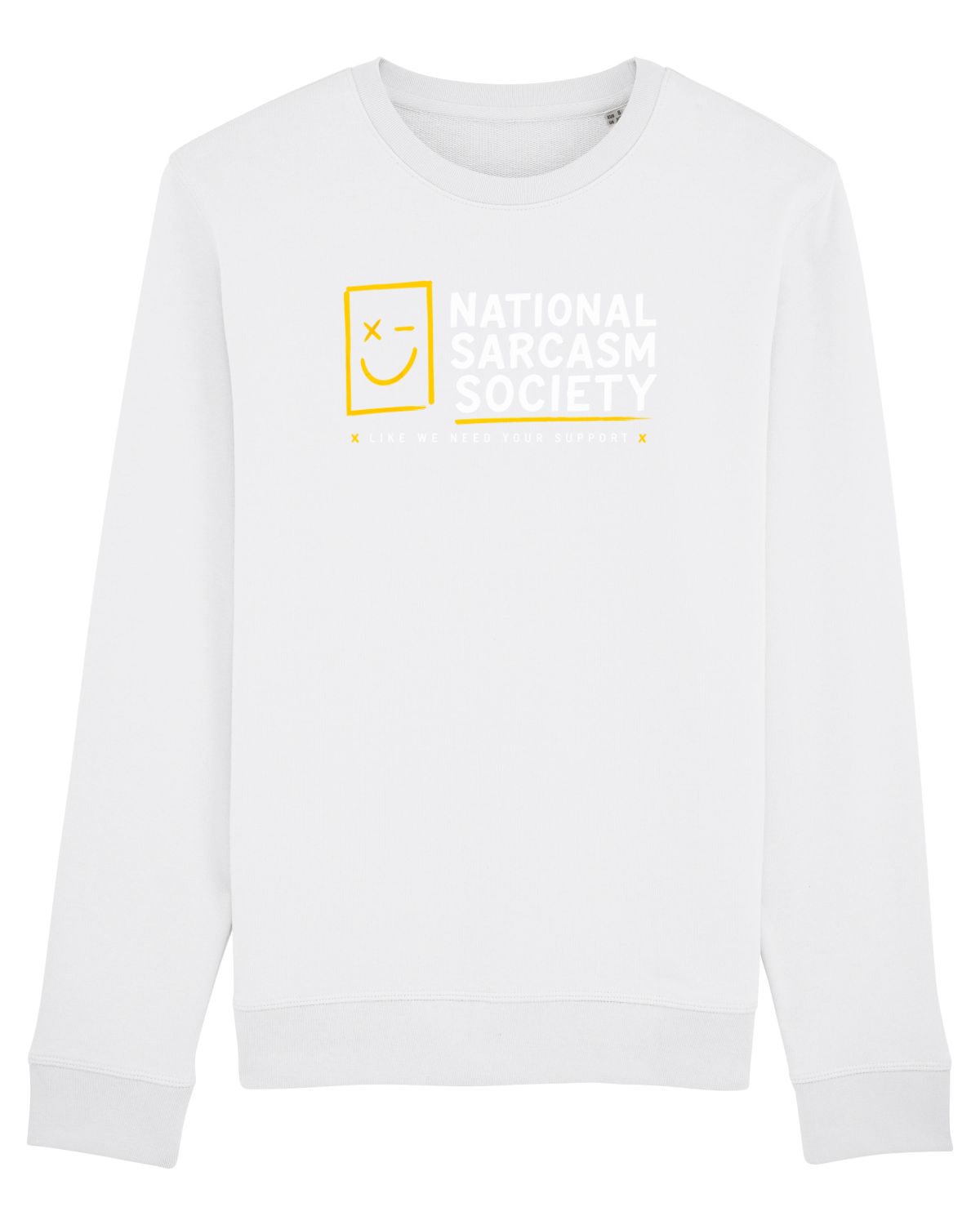 Bluză mânecă lungă Unisex Rise White