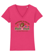 Meh & Meh – May Contain Traces of Apathy Tricou mânecă scurtă guler V Damă Evoker