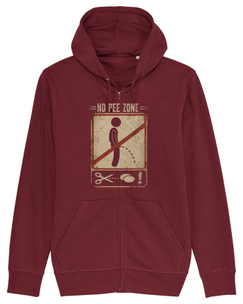 No Pee Zone | Make It Snip or Keep It Dry Burgundy