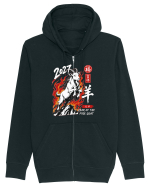 2027 Year of the Fire Goat Chinese Zodiac Lunar New Year Hanorac cu fermoar Unisex Connector