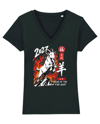 2027 Year of the Fire Goat Chinese Zodiac Lunar New Year Black