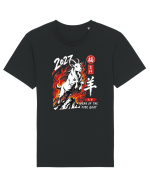 2027 Year of the Fire Goat Chinese Zodiac Lunar New Year Tricou mânecă scurtă Unisex Rocker