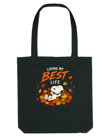 Living My Best Life – Fall Leaves Black