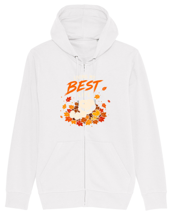 Living My Best Life – Fall Leaves White
