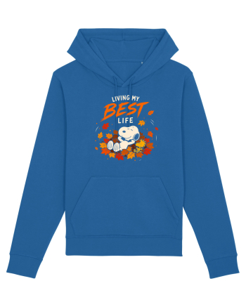 Living My Best Life – Fall Leaves Royal Blue