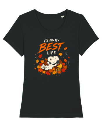 Living My Best Life – Fall Leaves Black