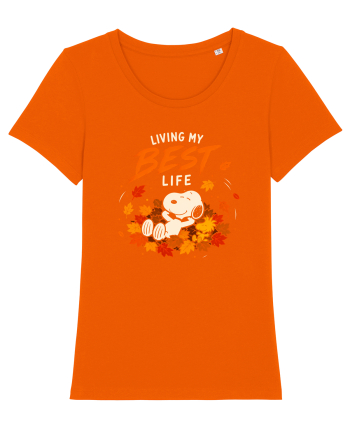 Living My Best Life – Fall Leaves Bright Orange