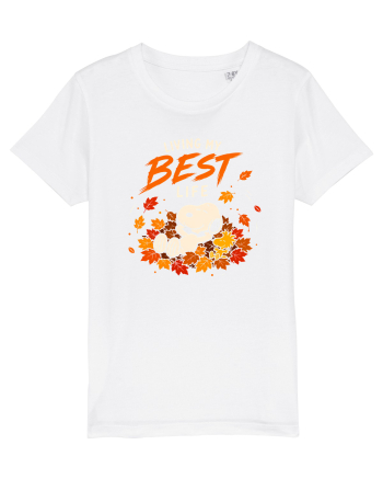 Living My Best Life – Fall Leaves White