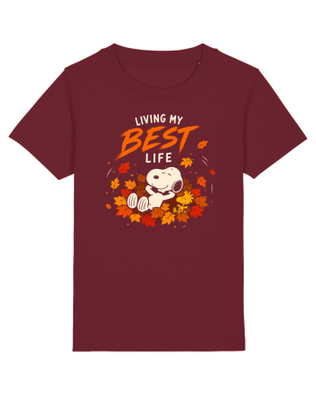 Living My Best Life – Fall Leaves Burgundy