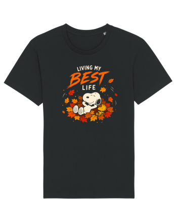 Living My Best Life – Fall Leaves Black