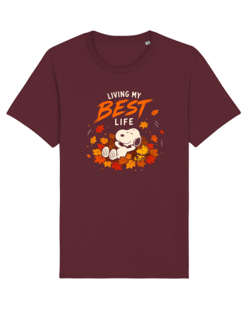 Living My Best Life – Fall Leaves Burgundy