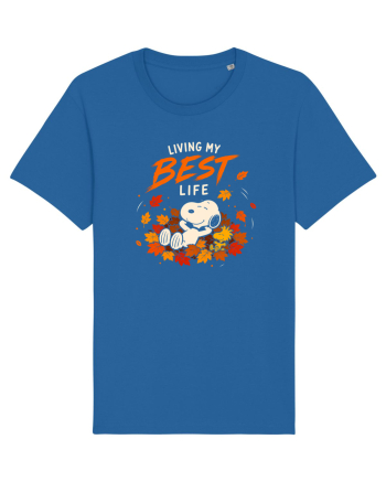 Living My Best Life – Fall Leaves Royal Blue