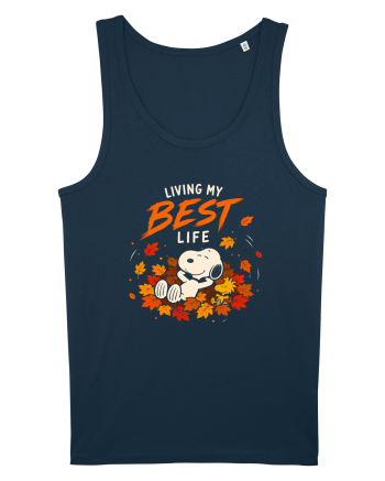 Living My Best Life – Fall Leaves Navy