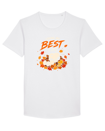 Living My Best Life – Fall Leaves White