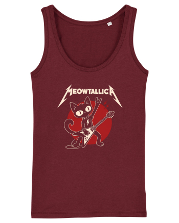 Meowtallica – Heavy Meowtal Cat Burgundy