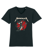 Meowtallica – Heavy Meowtal Cat Tricou mânecă scurtă guler V Bărbat Presenter