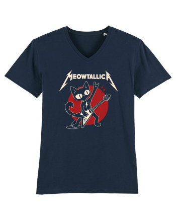 Meowtallica – Heavy Meowtal Cat French Navy
