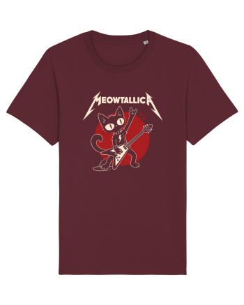 Meowtallica – Heavy Meowtal Cat Burgundy