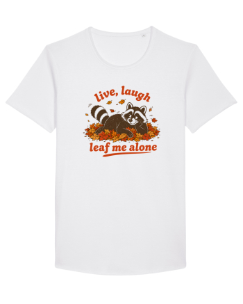 Live Laugh Leaf Me Alone White