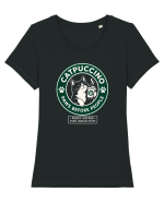 Catpuccino – Paws Before People Tricou mânecă scurtă guler larg fitted Damă Expresser