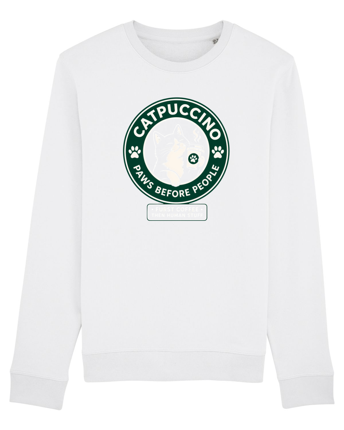 Bluză mânecă lungă Unisex Rise White