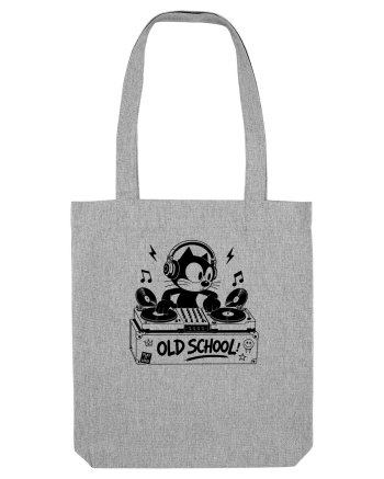 Old School Cat DJ – Play It Loud Heather Grey