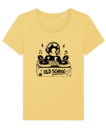 Old School Cat DJ – Play It Loud Tricou mânecă scurtă guler larg fitted Damă Expresser