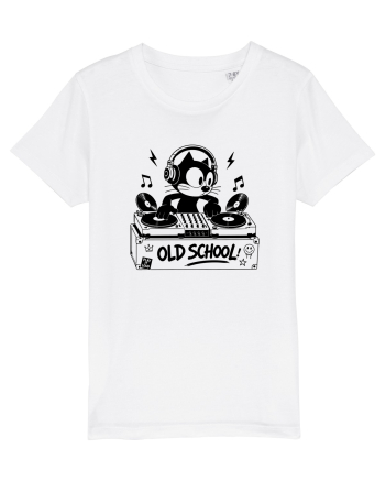 Old School Cat DJ – Play It Loud White