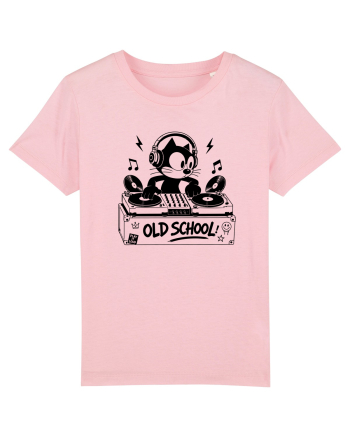 Old School Cat DJ – Play It Loud Cotton Pink