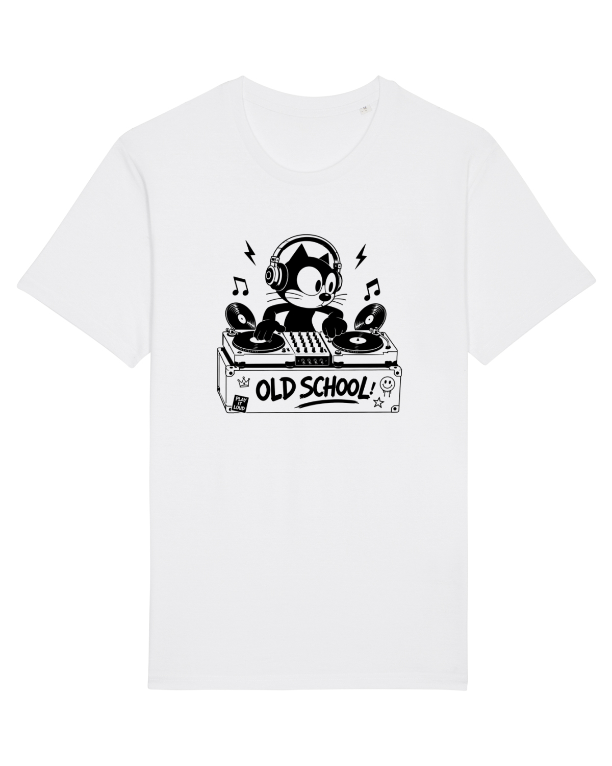Tricou mânecă scurtă Unisex Rocker White