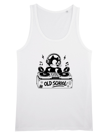 Old School Cat DJ – Play It Loud White