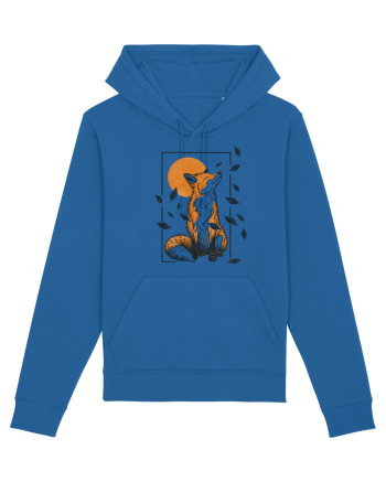 Fox in the Falling Leaves Royal Blue