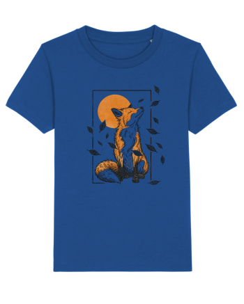 Fox in the Falling Leaves Majorelle Blue