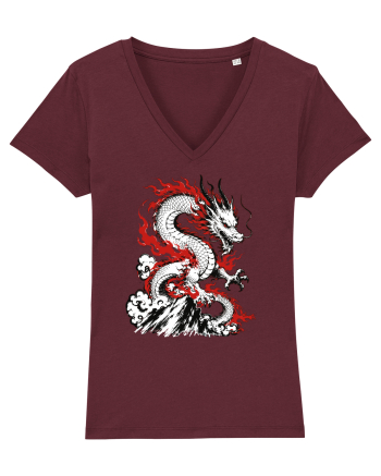 Dragon Chinese Zodiac Dragon Lunar New Year Traditional Burgundy