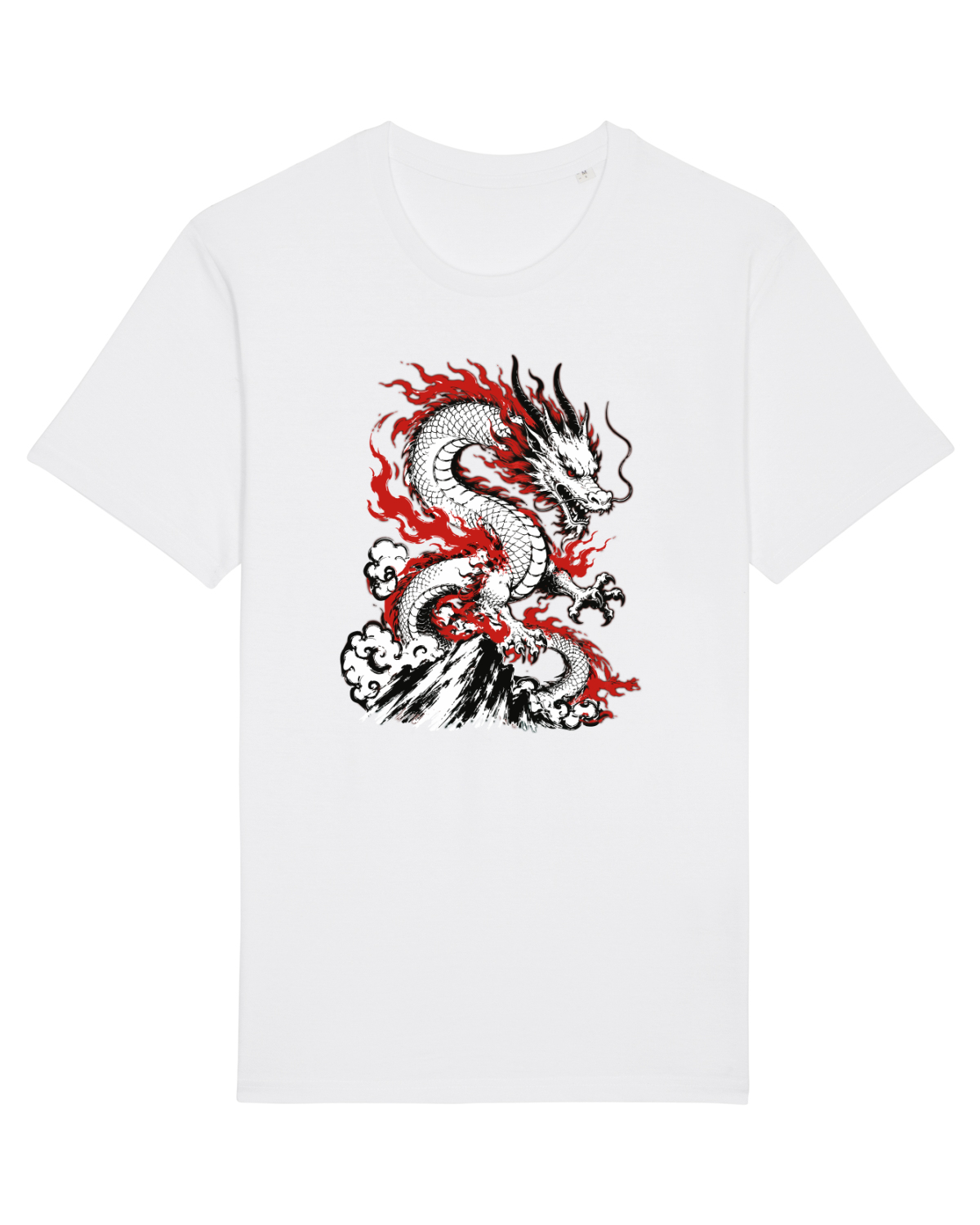 Tricou mânecă scurtă Unisex Rocker White