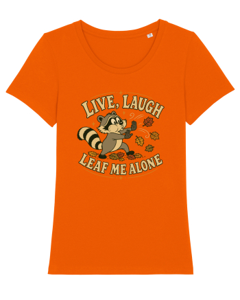Live, Laugh, Leaf Me Alone Bright Orange