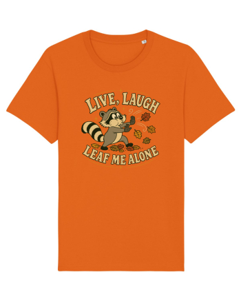 Live, Laugh, Leaf Me Alone Bright Orange