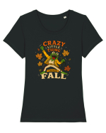 Crazy Little Thing Called Fall Tricou mânecă scurtă guler larg fitted Damă Expresser