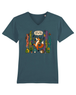 What Does the Fox Say? Tricou mânecă scurtă guler V Bărbat Presenter