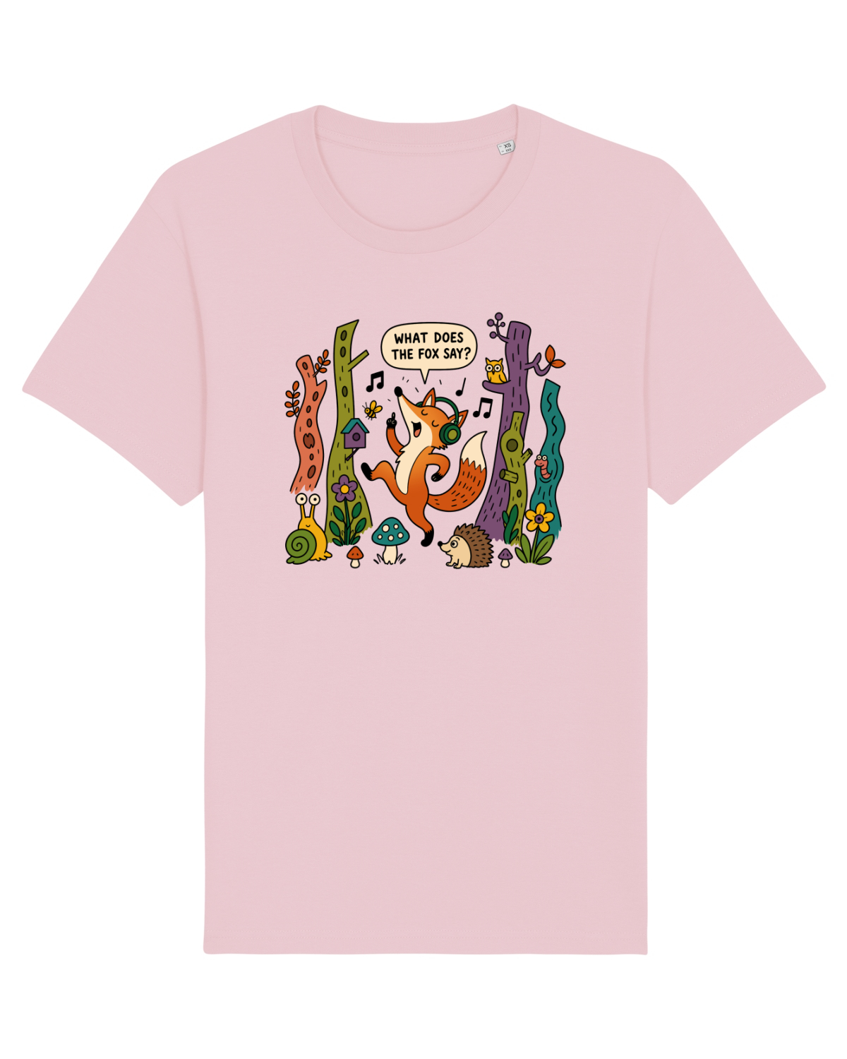 Tricou mânecă scurtă Unisex Rocker Cotton Pink