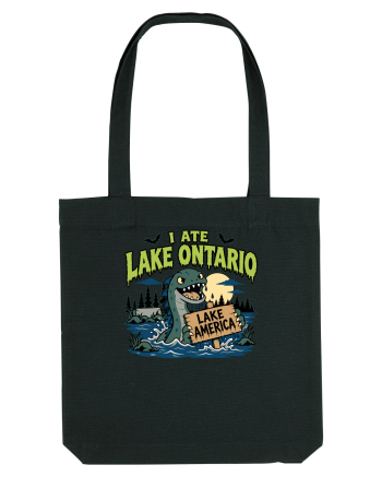 I Ate Lake Ontario Halloween Lake Monsters Funny Black