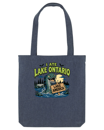I Ate Lake Ontario Halloween Lake Monsters Funny Midnight Blue