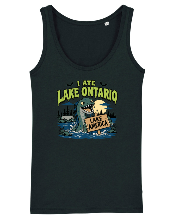 I Ate Lake Ontario Halloween Lake Monsters Funny Black