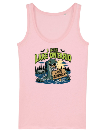 I Ate Lake Ontario Halloween Lake Monsters Funny Cotton Pink